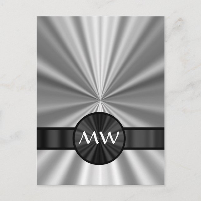 Imitate mit Monogramm Postkarte (Vorderseite)