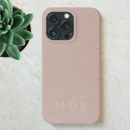 Imitate mit rosa Rose Ledereffekt Benutzerdefinier iPhone 13 Pro Hülle