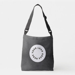 Imitate mit schwarzem Leder und Logo Tragetaschen Mit Langen Trägern
