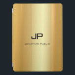 Imitate Monogram Gold Template Elegant Moderne Mod iPad Pro Hülle<br><div class="desc">Imitate Gold Template Monogram Elegant Modern Trendy iPad Pro Cover,  iPad Hüllen & Covers.</div>