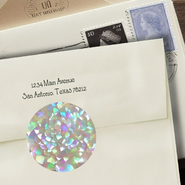 Imitate Mutter von Pearl Runder Aufkleber (Von Creator hochgeladen)