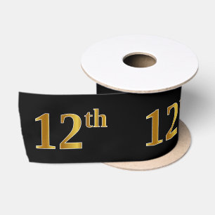 Imitate/Nachahmung Gold "12." Veranstaltungsnummer Satinband
