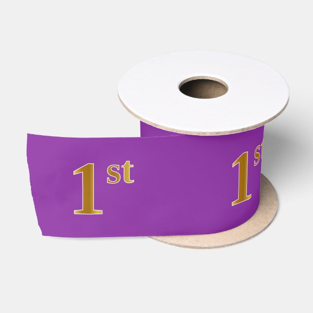 Imitate/Nachahmung Gold "1." Veranstaltungsnummer  Satinband (Spule)