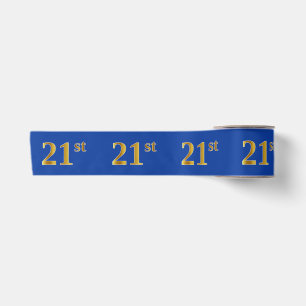 Imitate/Nachahmung Gold "21." Veranstaltungsnummer Satinband