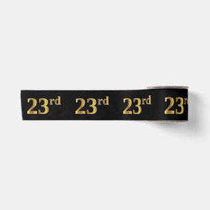 Imitate/Nachahmung Gold "23." Veranstaltungsnummer Satinband