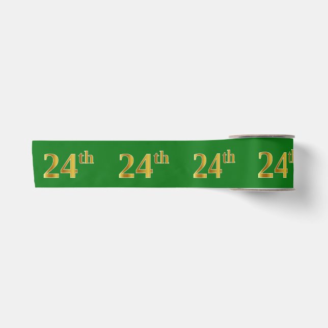 Imitate/Nachahmung Gold "24." Veranstaltungsnummer Satinband (Vorderseite)