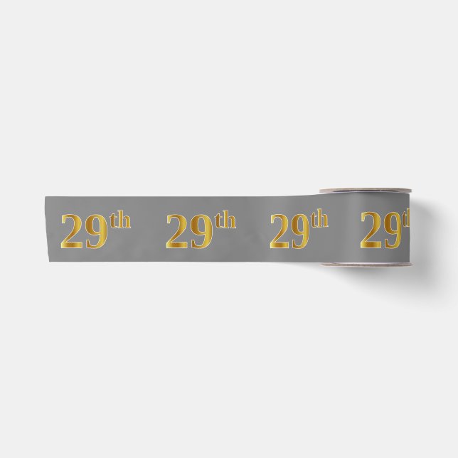 Imitate/Nachahmung Gold "29." Veranstaltungsnummer Satinband (Vorderseite)