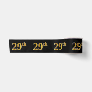 Imitate/Nachahmung Gold "29." Veranstaltungsnummer Satinband