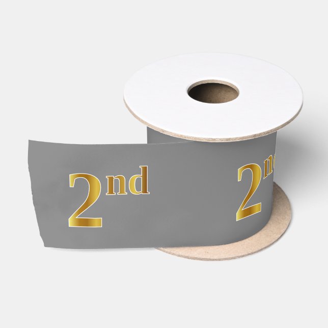 Imitate/Nachahmung Gold "2." Veranstaltungsnummer  Satinband (Spule)