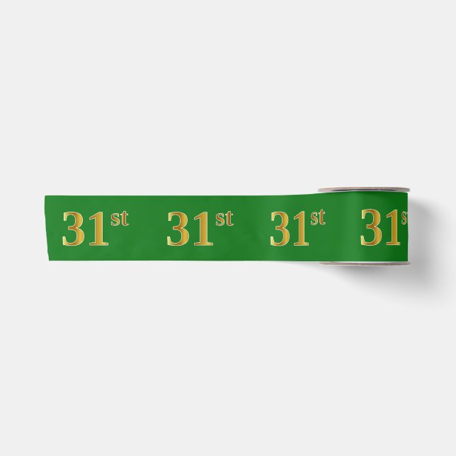 Imitate/Nachahmung Gold "31." Veranstaltungsnummer Satinband (Vorderseite)