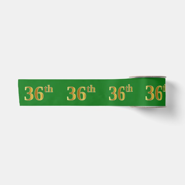 Imitate/Nachahmung Gold "36." Veranstaltungsnummer Satinband (Vorderseite)