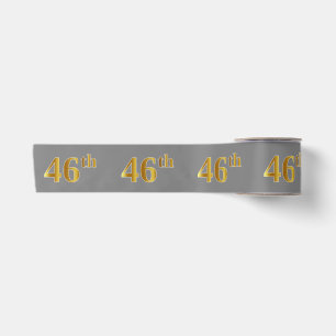 Imitate/Nachahmung Gold "46." Veranstaltungsnummer Satinband