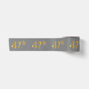 Imitate/Nachahmung Gold "47." Veranstaltungsnummer Satinband