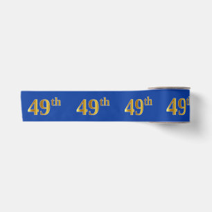 Imitate/Nachahmung Gold "49." Veranstaltungsnummer Satinband