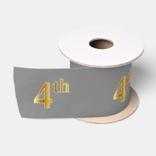 Imitate/Nachahmung Gold "4." Veranstaltungsnummer Satinband