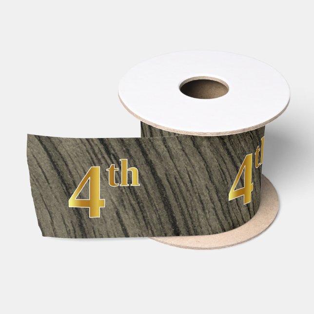 Imitate/Nachahmung Gold "4." Veranstaltungsnummer  Satinband (Spule)