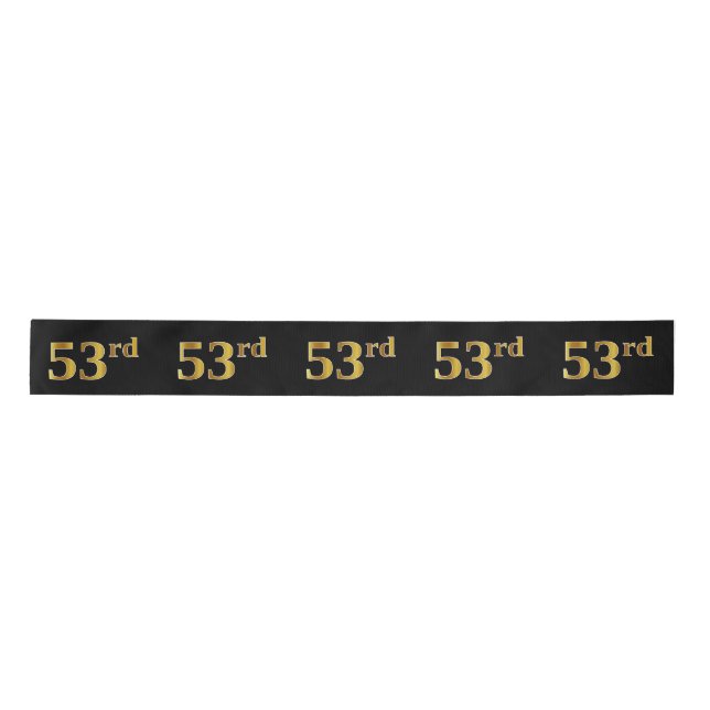 Imitate/Nachahmung Gold "53." Veranstaltungsnummer Satinband (Vorderseite)
