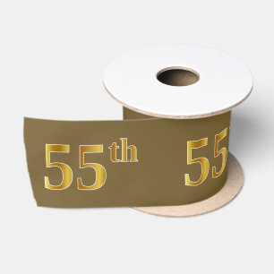 Imitate/Nachahmung Gold "55." Veranstaltungsnummer Satinband