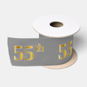 Imitate/Nachahmung Gold "55." Veranstaltungsnummer Satinband