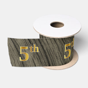 Imitate/Nachahmung Gold "5." Veranstaltungsnummer  Satinband