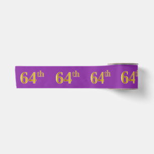 Imitate/Nachahmung Gold "64." Veranstaltungsnummer Satinband