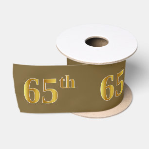 Imitate/Nachahmung Gold "65." Veranstaltungsnummer Satinband