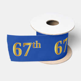 Imitate/Nachahmung Gold "67." Veranstaltungsnummer Satinband