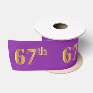 Imitate/Nachahmung Gold "67." Veranstaltungsnummer Satinband