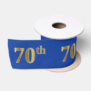Imitate/Nachahmung Gold "70." Veranstaltungsnummer Satinband