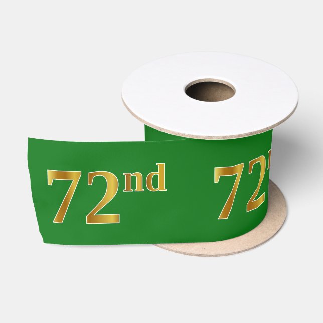 Imitate/Nachahmung Gold "72." Veranstaltungsnummer Satinband (Spule)