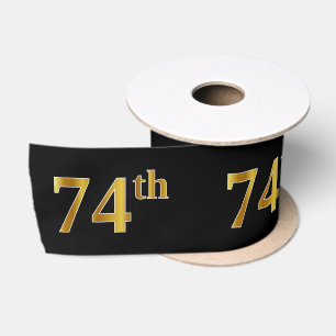 Imitate/Nachahmung Gold "74." Veranstaltungsnummer Satinband