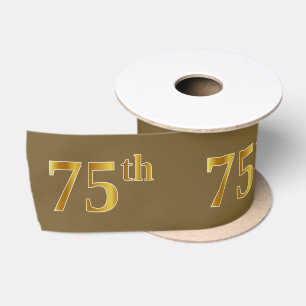Imitate/Nachahmung Gold "75." Veranstaltungsnummer Satinband