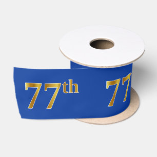 Imitate/Nachahmung Gold "77." Veranstaltungsnummer Satinband