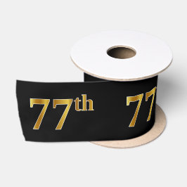 Imitate/Nachahmung Gold "77." Veranstaltungsnummer Satinband
