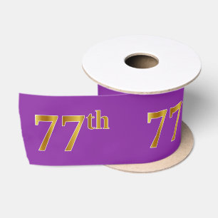 Imitate/Nachahmung Gold "77." Veranstaltungsnummer Satinband