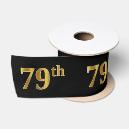 Imitate/Nachahmung Gold "79." Veranstaltungsnummer Satinband