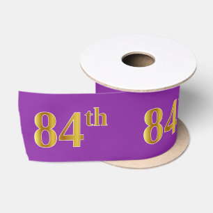 Imitate/Nachahmung Gold "84." Veranstaltungsnummer Satinband