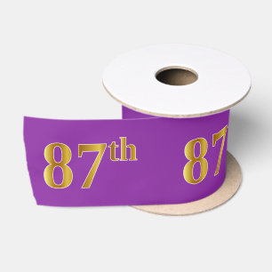 Imitate/Nachahmung Gold "87." Veranstaltungsnummer Satinband