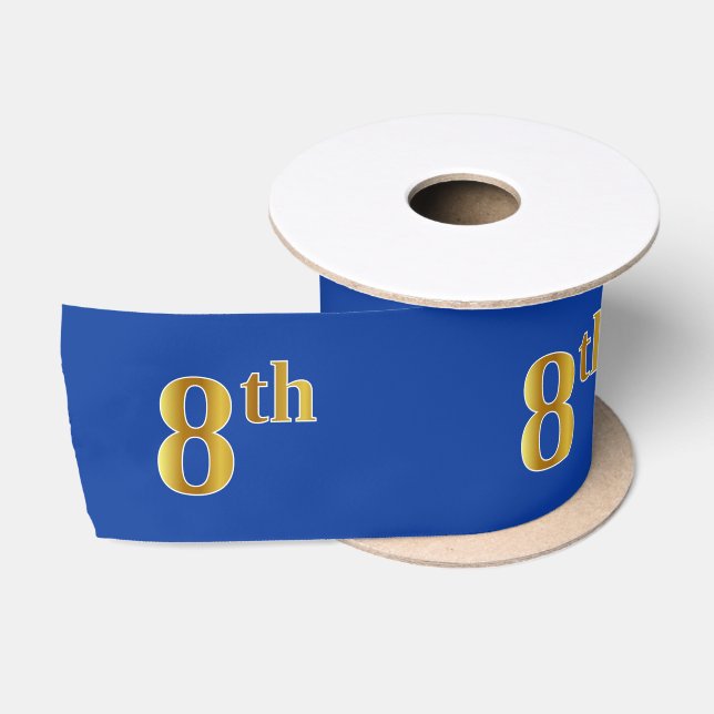 Imitate/Nachahmung Gold "8." Veranstaltungsnummer  Satinband (Spule)