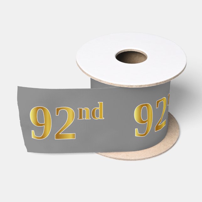 Imitate/Nachahmung Gold "92." Veranstaltungsnummer Satinband (Spule)