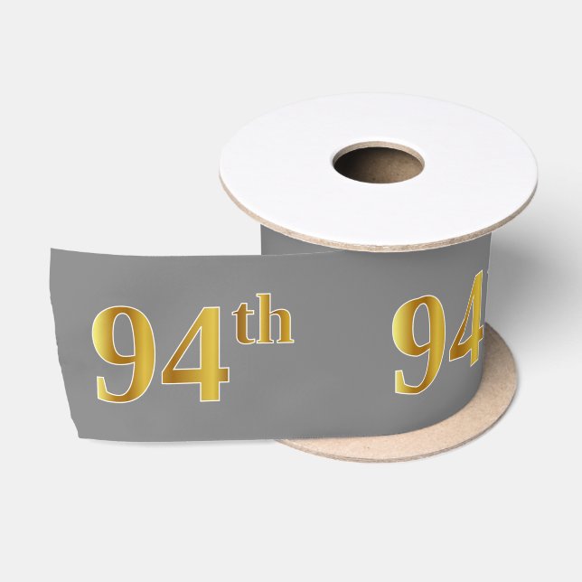 Imitate/Nachahmung Gold "94." Veranstaltungsnummer Satinband (Spule)