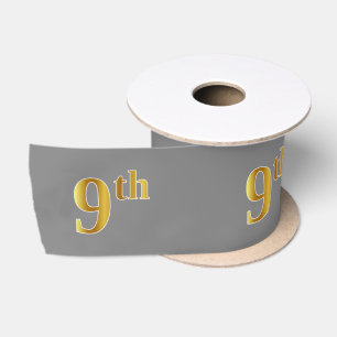 Imitate/Nachahmung Gold "9." Veranstaltungsnummer Satinband