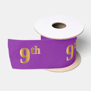 Imitate/Nachahmung Gold "9." Veranstaltungsnummer Satinband