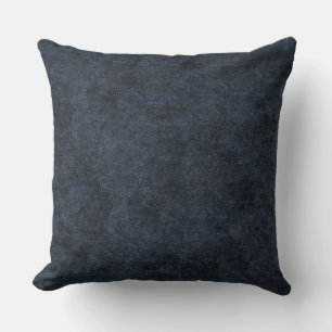 Imitate Navy Blue Leather Kissen