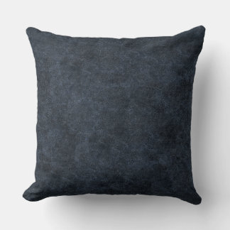 Imitate Navy Blue Leather Kissen