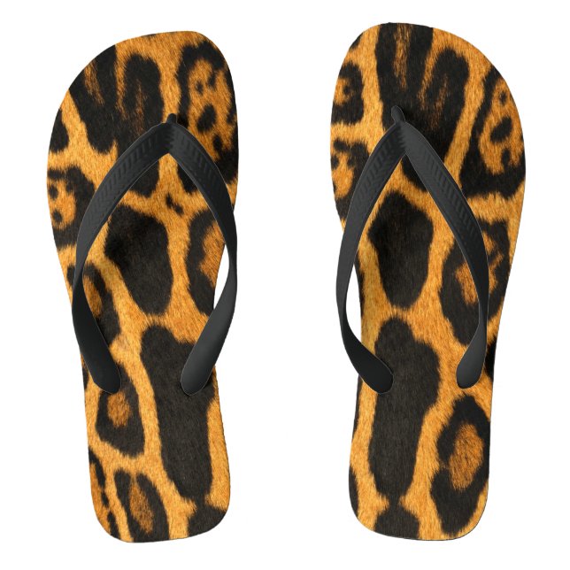 Imitate Ozelot-Skin-Flip-Flops Flip Flops (Fußbett)