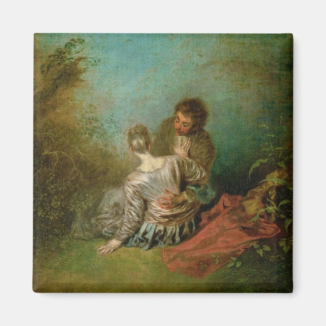 Imitate Pas, c.1717 (Öl auf Leinwand) Magnet (Vorne)