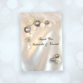 Imitate Pearl and Diamond Buttons Hochzeit Vielen  Mitteilungskarte