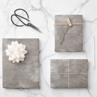 Imitate Pinsel aus Aluminium Geschenkpapier Set