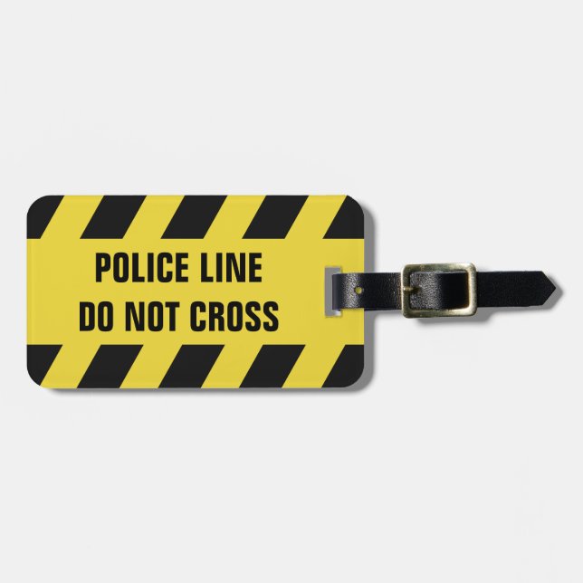 Imitate Polizeilinie Zollgepäckmarke Gepäckanhänger (Vorderseite horizontal)